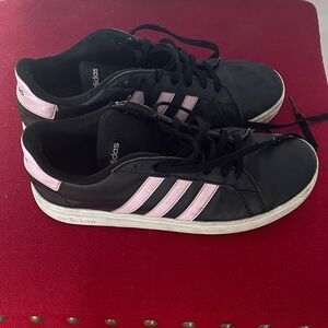 adidas Black and Pink Athletic Shoes